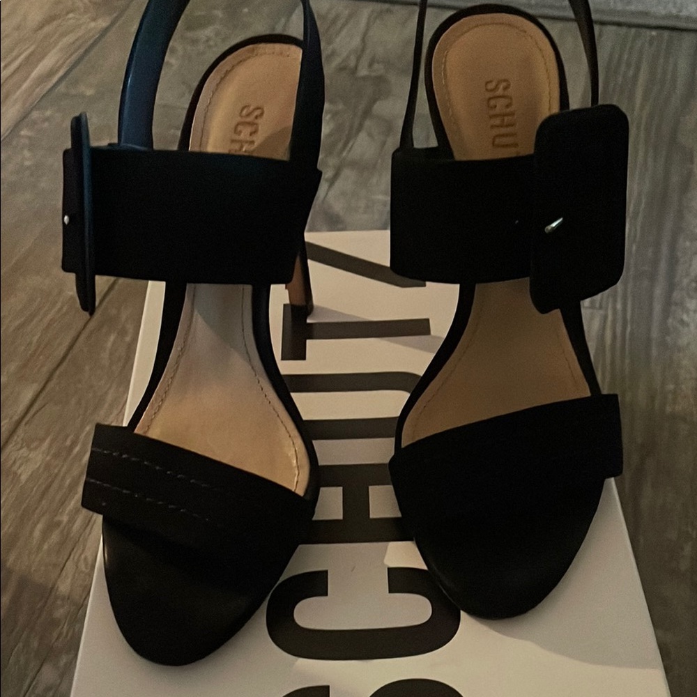 Schutz Black Women's Sandals